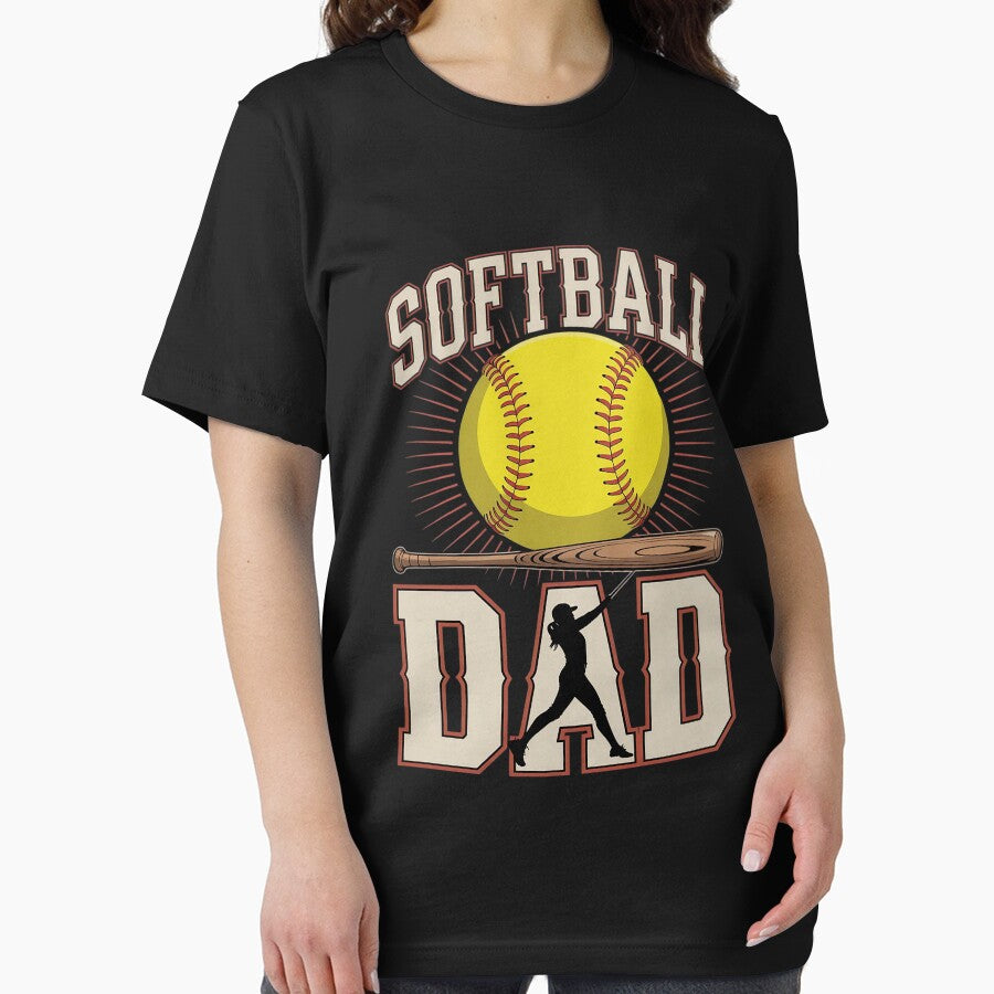 Softball Dad Game Day Dad Father's Day by LATASEGREEN T-Shirts, Hoodie, Sweatshirt | BlankRebels.com (Image 2)