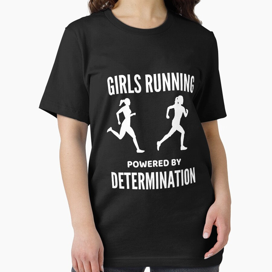 Girls Running Powered by Determination by AngelArtss T-Shirts, Hoodie, Sweatshirt | BlankRebels.com (Image 2)
