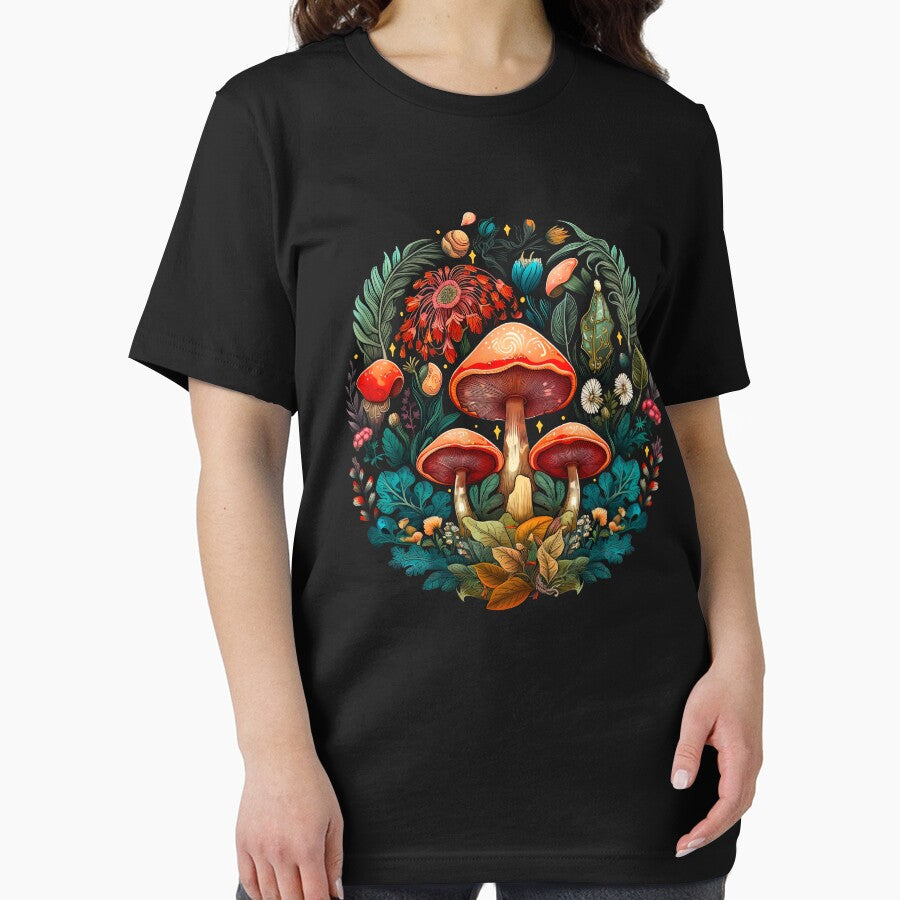 Mushrooms and Floral by ethnicdrawing T-Shirts, Hoodie, Sweatshirt | BlankRebels.com (Image 2)