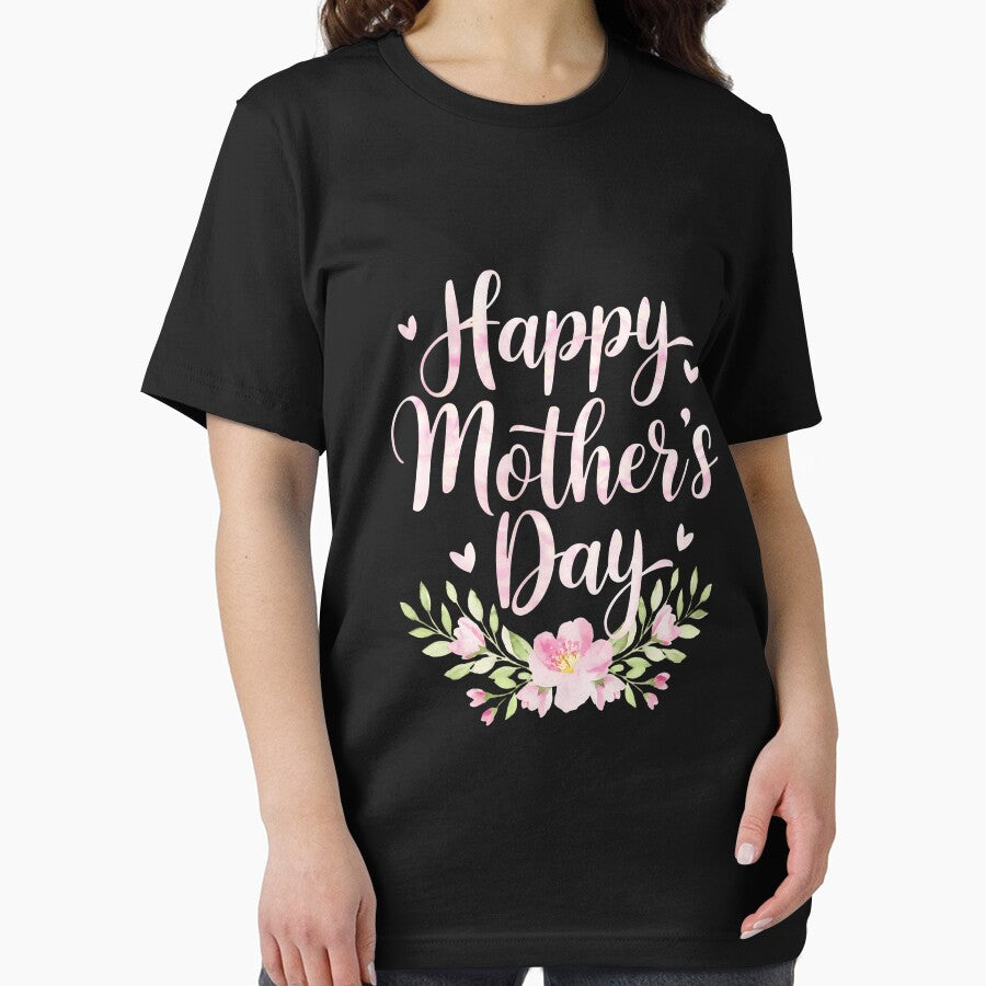 Happy Mother's Day With Floral Mom Mommy Grandma Womens by AsteriskDatBArt T-Shirts, Hoodie, Sweatshirt (Image 2)