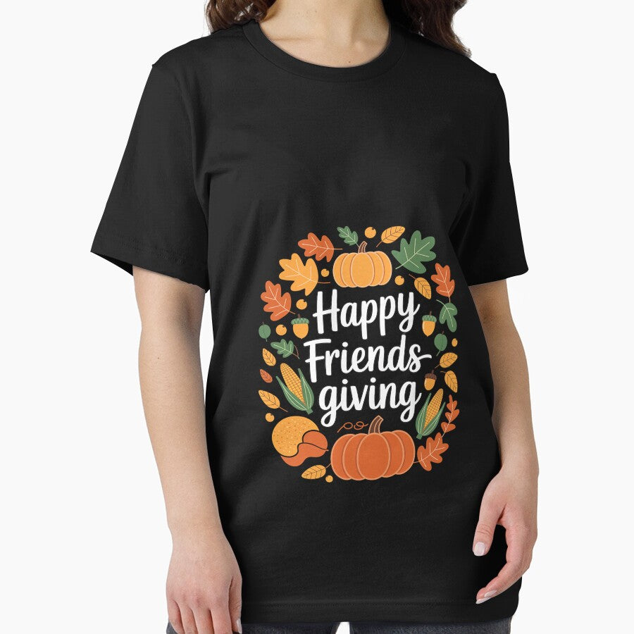 Fall Leaves Happy Friendsgiving Cute Thanksgiving Autumn by Bstilablhot T-Shirts, Hoodie, Sweatshirt (Image 2)
