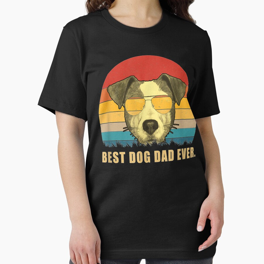 Vintage Best Dog Dad Ever Jack Russell Terrier by JWArtStudio T-Shirts, Hoodie, Sweatshirt | BlankRebels.com (Image 2)