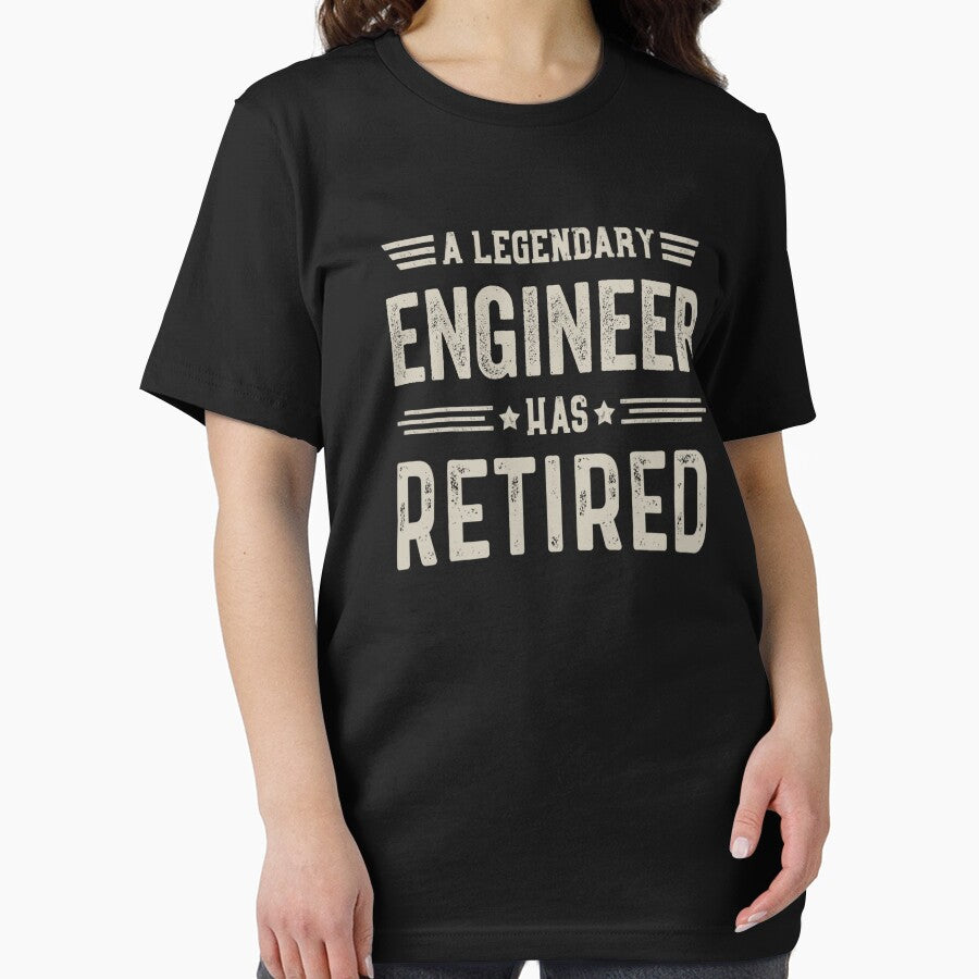 The Legendary engineer Has Retired T Shirt, engineer Retirement Party Gift, Legend, Retiring Birthday Christmas... (Image 2)