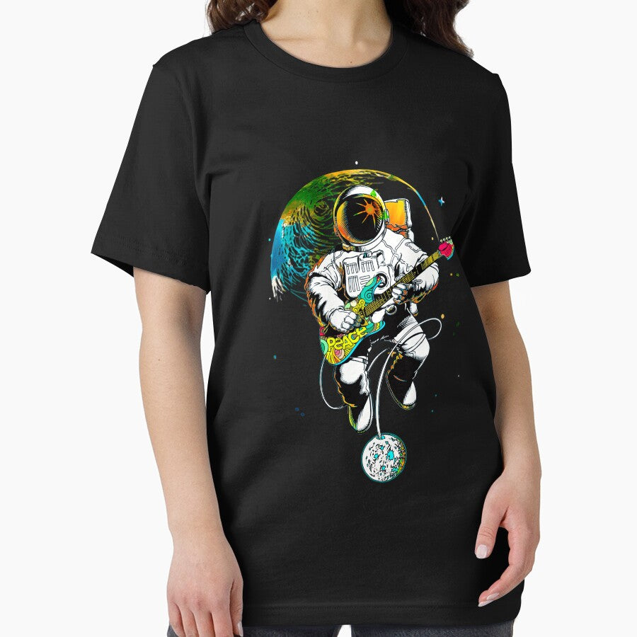 Astronaut Guitar In Space. Astronaut Guitar Love Rock N Roll by LifesTees T-Shirts, Hoodie, Sweatshirt (Image 2)