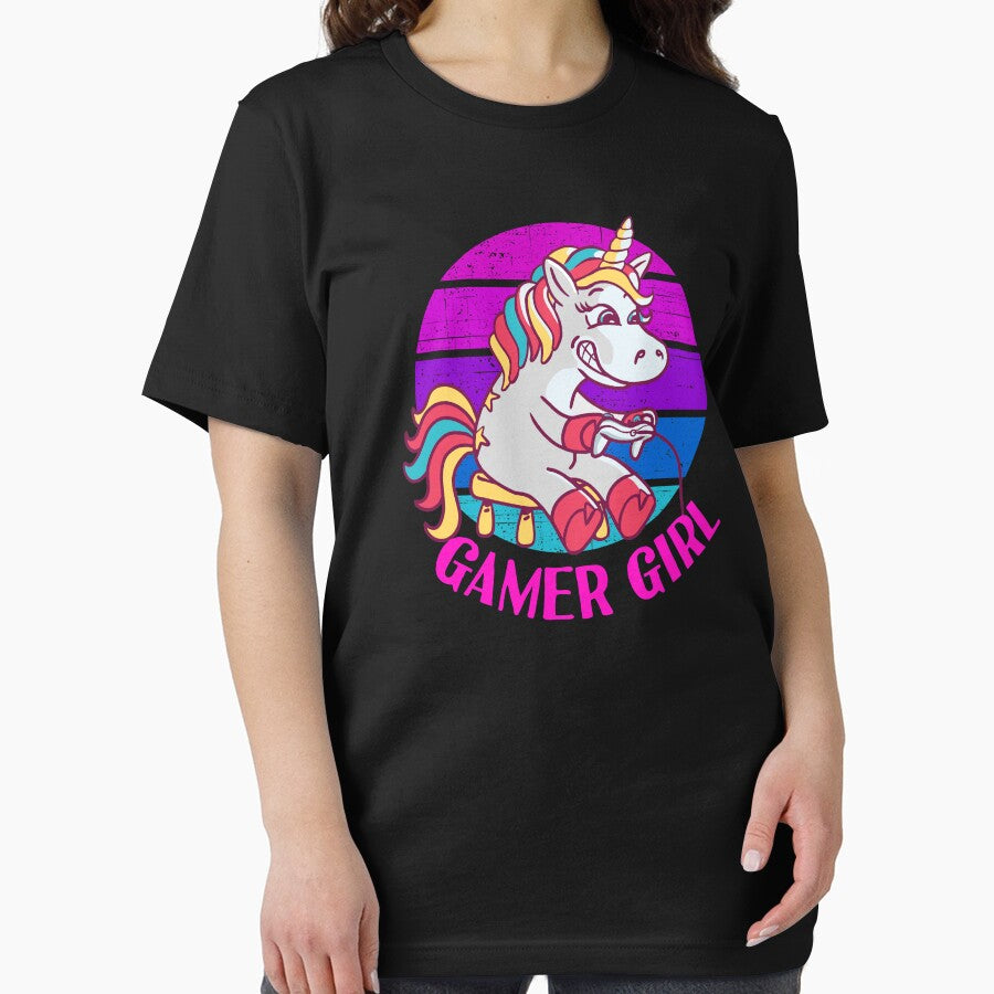 Gamer Girl Unicorn by Frosty1489 T-Shirts, Hoodie, Sweatshirt | BlankRebels.com (Image 2)