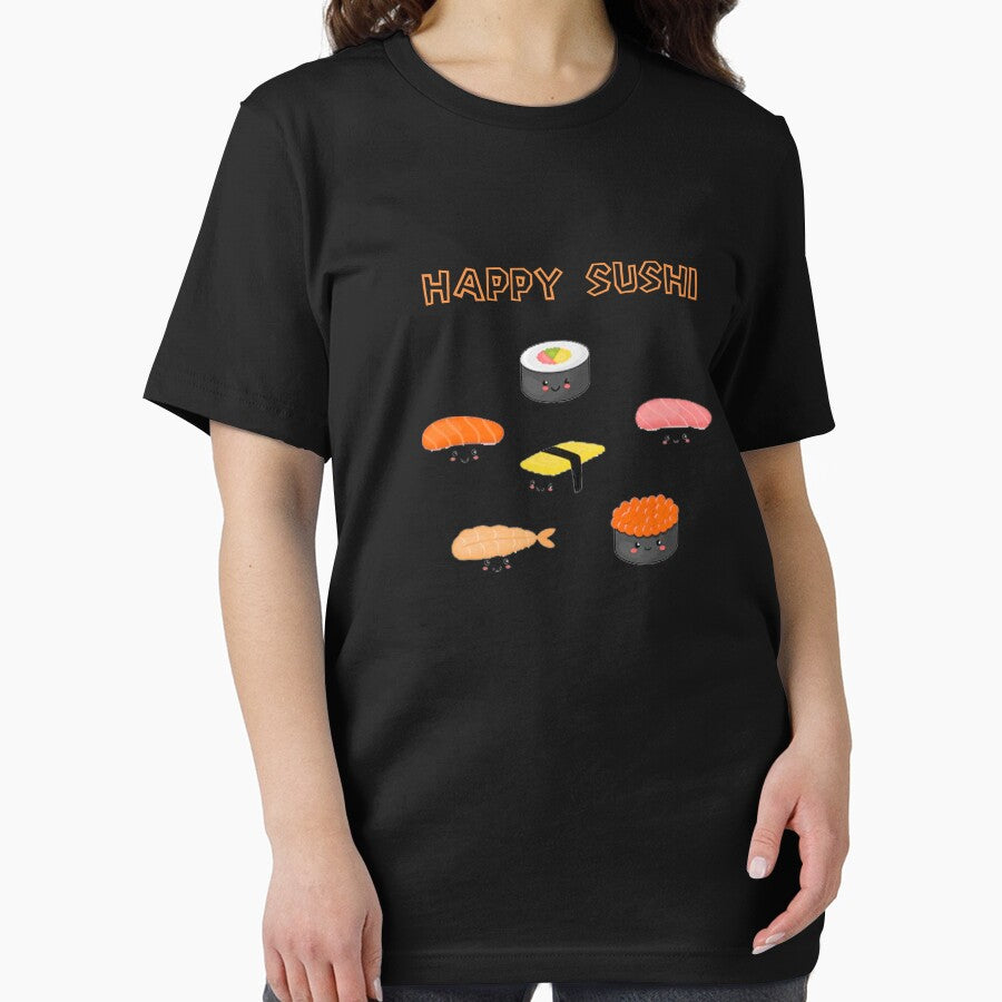 Happy Sushi Anime Japanese Food Lover by rachidhaz T-Shirts, Hoodie, Sweatshirt | BlankRebels.com (Image 2)