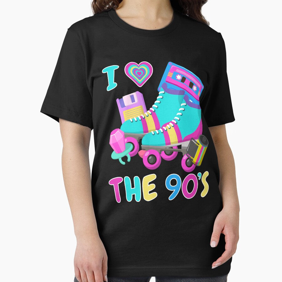 Vintage I Heart Love The 90s Costume Party Outfit 1990 Retro by pipsmerch T-Shirts, Hoodie, Sweatshirt (Image 2)