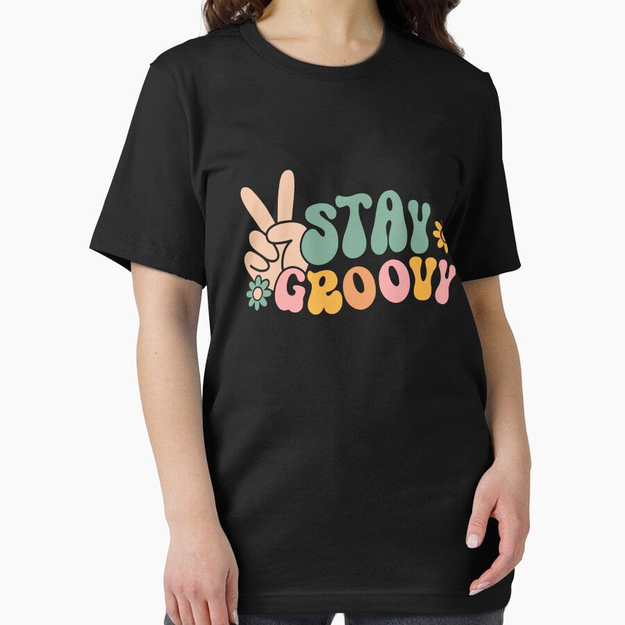 Stay Groovy Vintage 70s Vibes Peace Hippie by UniPrint4All T-Shirts, Hoodie, Sweatshirt | BlankRebels.com (Image 2)