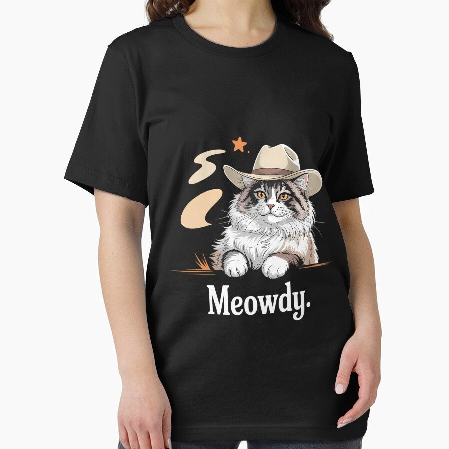 Meowdy Cat Wearing a Cowboy Hat by DoorwayThreads T-Shirts, Hoodie, Sweatshirt | BlankRebels.com (Image 2)