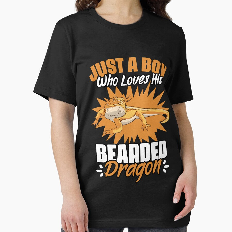 Just A Boy Who Loves Funny Reptile For Bearded Dragon Lovers by Nessshirts T-Shirts, Hoodie, Sweatshirt (Image 2)