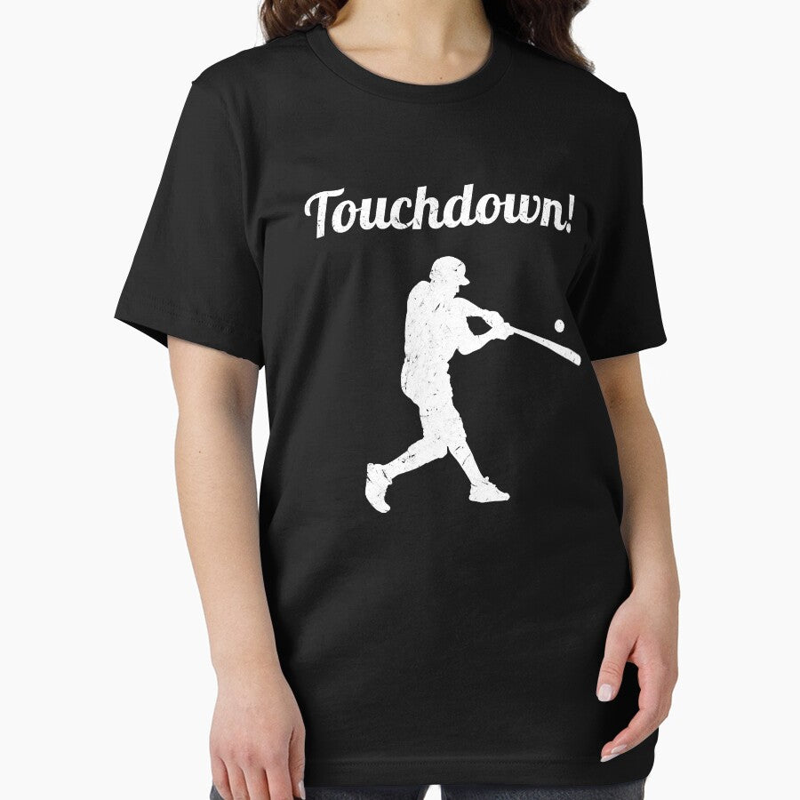 Touchdown Baseball Vintage Retro Baseball Player Gift by MichelSorour T-Shirts, Hoodie, Sweatshirt (Image 2)