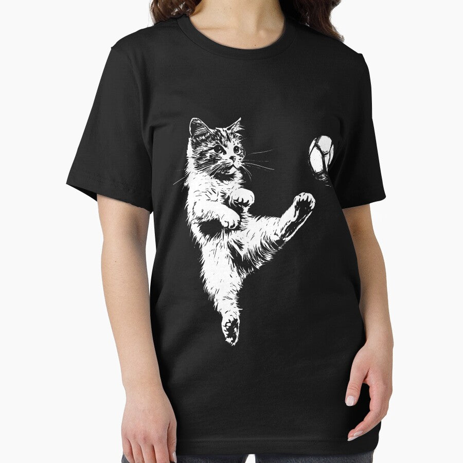 Funny Cat Soccer Ball Graphic by FrankIsabel