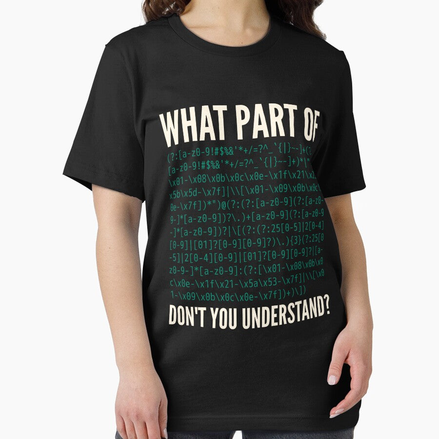 What Part Of Don't You Understand - Email Regex Coder Humor by ramiro T-Shirts, Hoodie, Sweatshirt (Image 2)