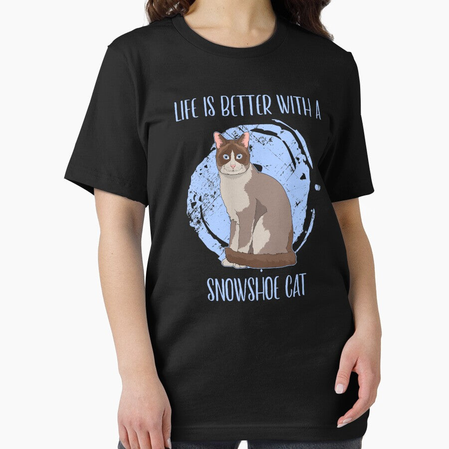 Life Is Better With A Snowshoe Cat Breed Pet Owner Quote graphic by jakehughes2015 T-Shirts, Hoodie, Sweatshirt (Image 2)