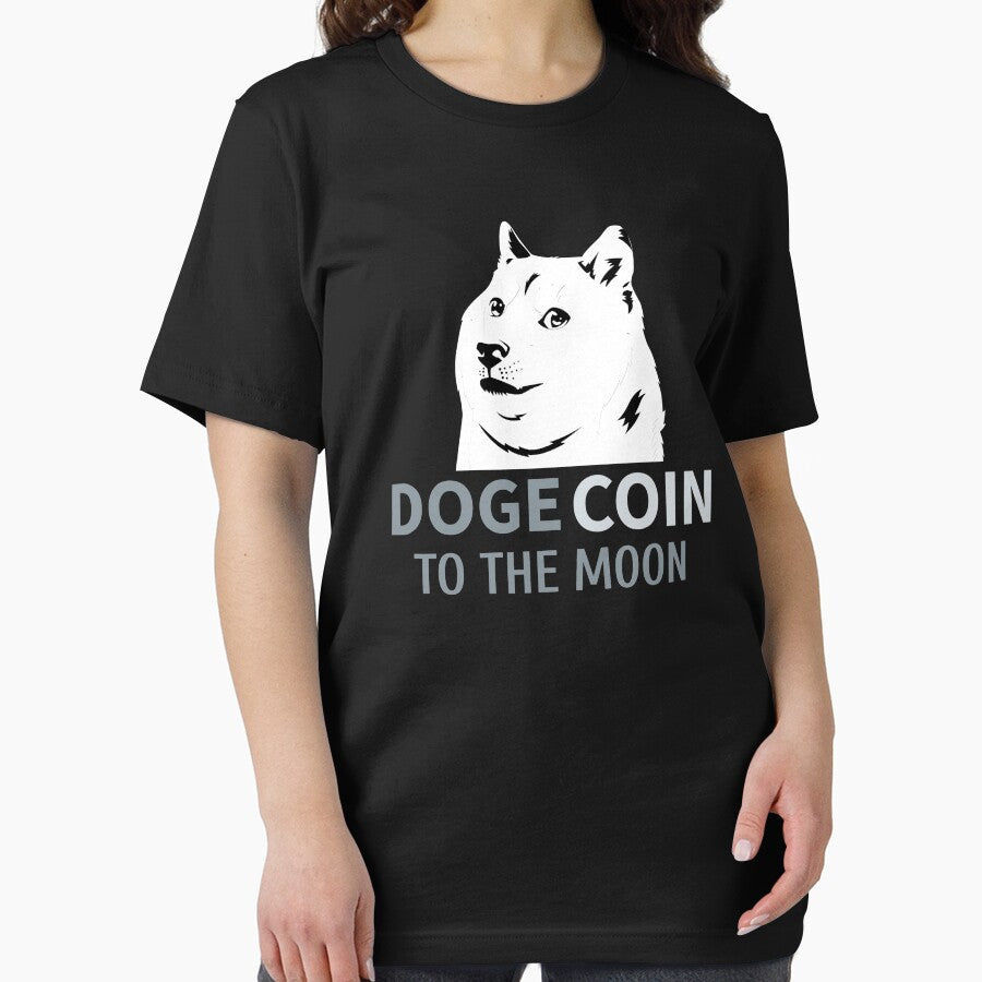 Dogecoin To The Moon, Funny Dogecoin Crypto Meme Cute Dogecoin by jacks-tees Hoodie, Sweatshirt | BlankRebels.com (Image 2)