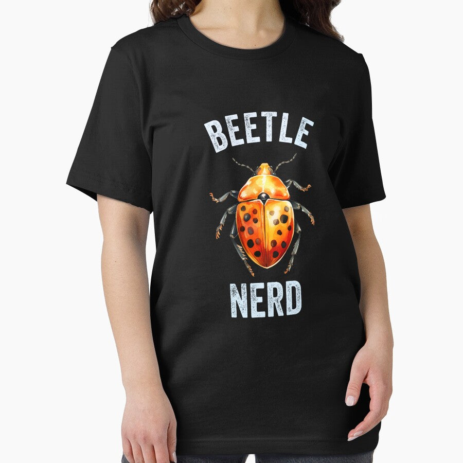 Beetle Nerd Orange & Black Watercolor Beetle by Zurickdesigns T-Shirts, Hoodie, Sweatshirt | BlankRebels.com (Image 2)