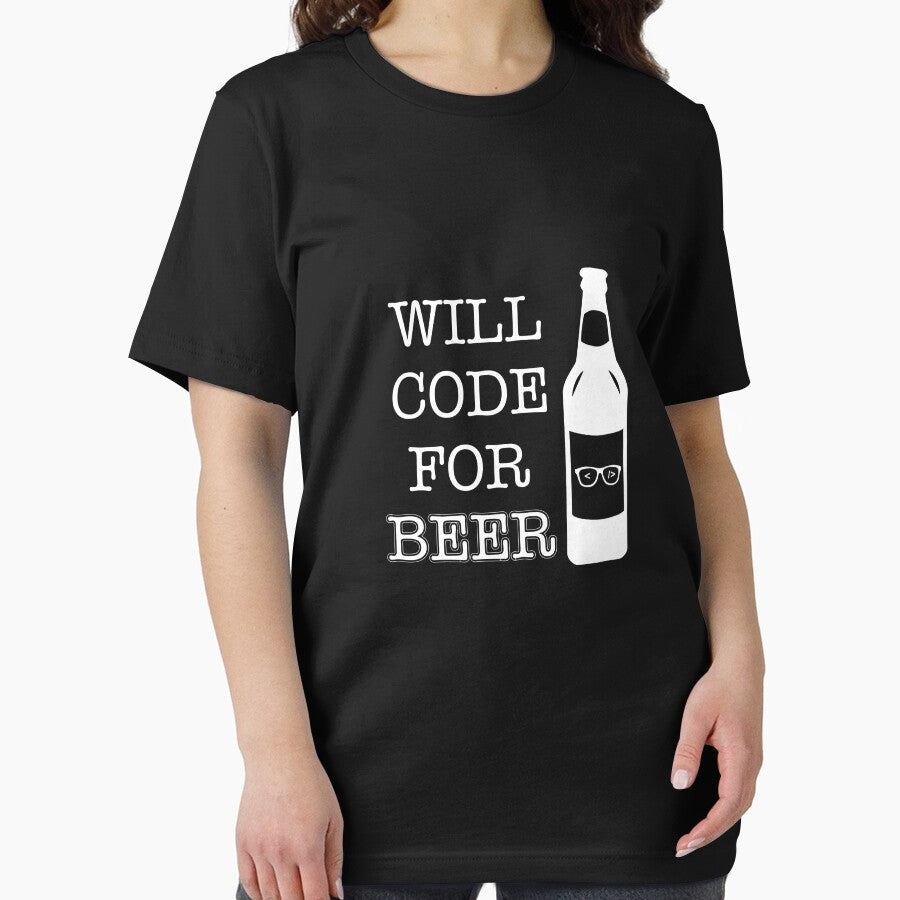 Will Code for Beer - Programmer Humor - 1 - White by yayandrea T-Shirts, Hoodie, Sweatshirt | BlankRebels.com (Image 2)