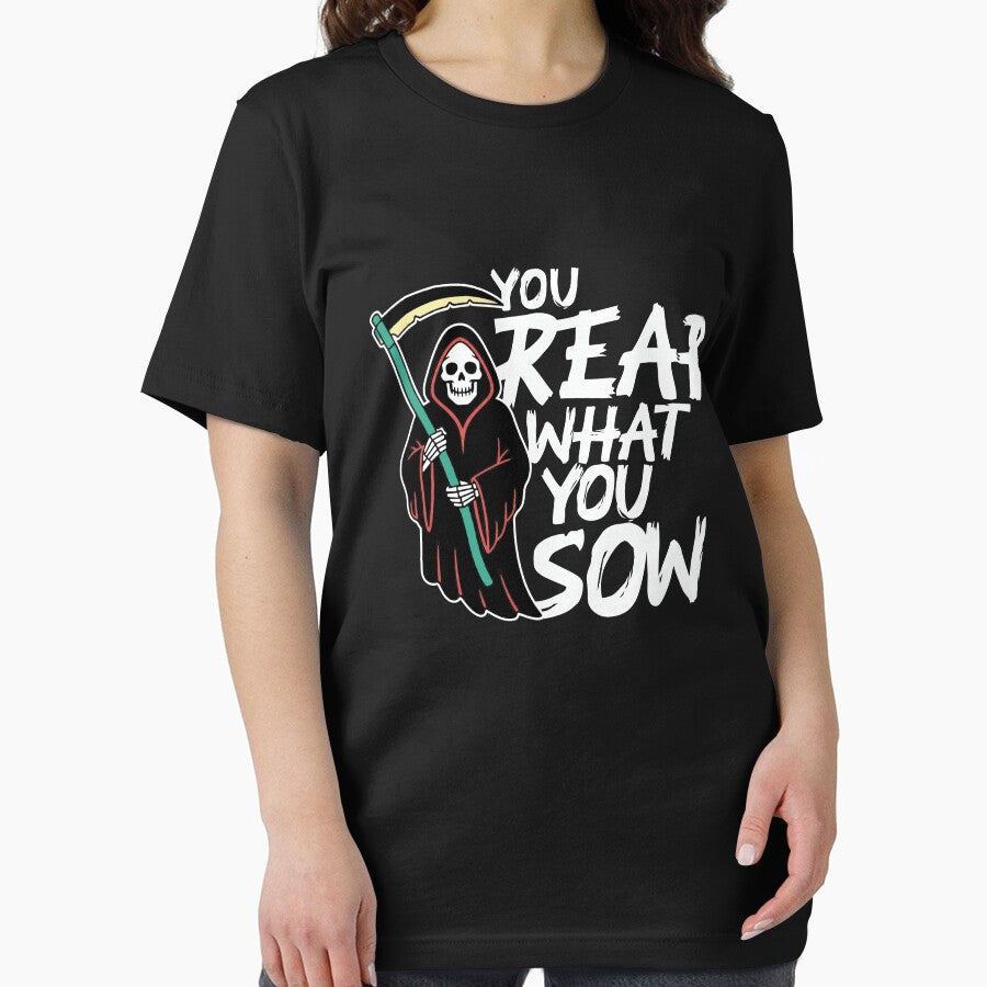 YOU REAP WHAT YOU SOW- GRIM REAPER SKULL by Elementalt T-Shirts, Hoodie, Sweatshirt | BlankRebels.com (Image 2)