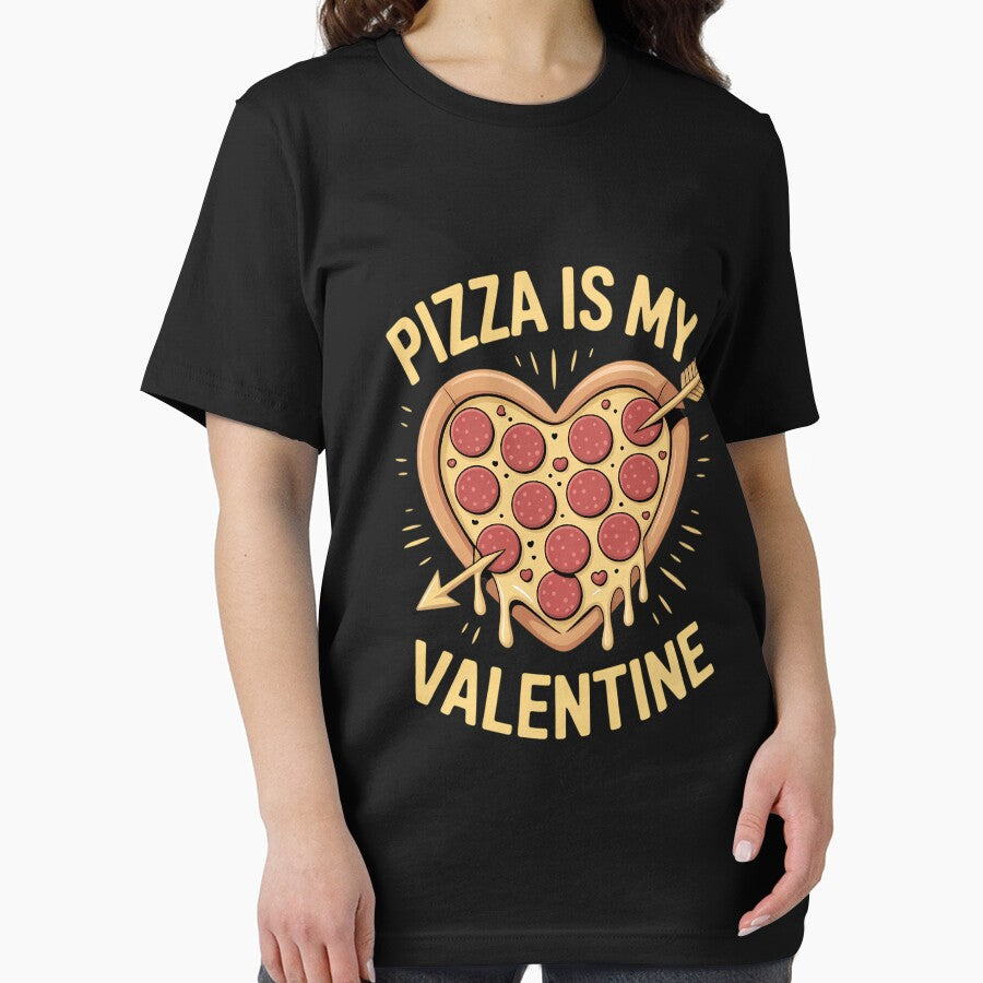 Pizza Is My Valentine Valentines Day Heart Pepperoni Lover by LorenzaStamm T-Shirts, Hoodie, Sweatshirt (Image 2)