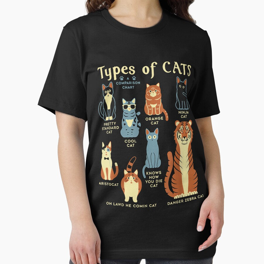 Types Of Cat Funny Comparison Cat Orange Cat Blue Cat Lovers by TristanPierre T-Shirts, Hoodie, Sweatshirt (Image 2)
