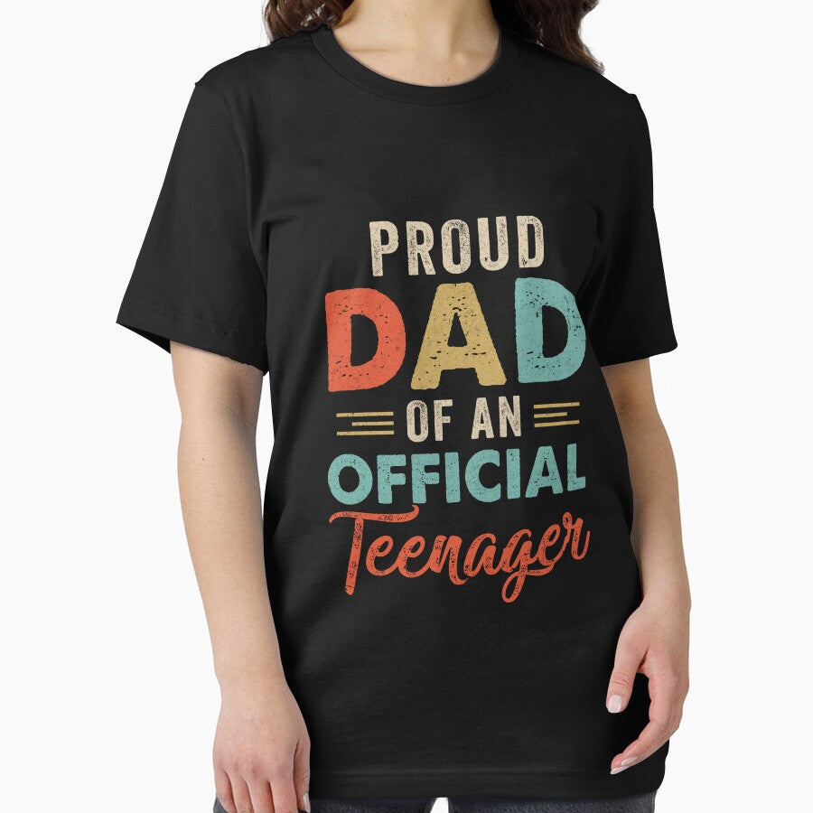 Proud Dad Of Official Teenager 13th Birthday 13 Yrs Old by AdamhollandShop T-Shirts, Hoodie, Sweatshirt (Image 2)