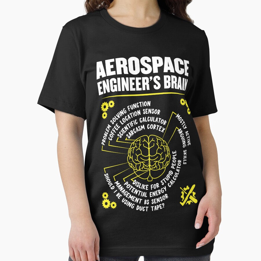 Aerospace Engineer Brain: Funny Aerospace Engineering Gift by Adexyl T-Shirts, Hoodie, Sweatshirt | BlankRebels.com (Image 2)