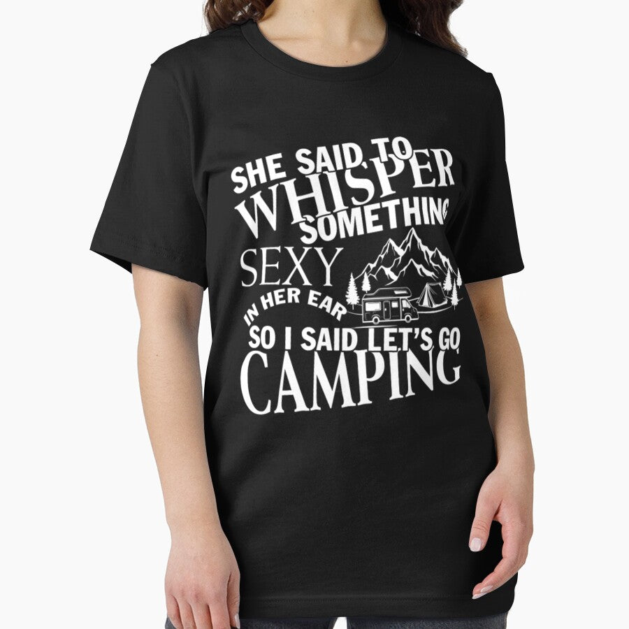 Camping let go whisper something by Clavitaps T-Shirts, Hoodie, Sweatshirt | BlankRebels.com (Image 2)