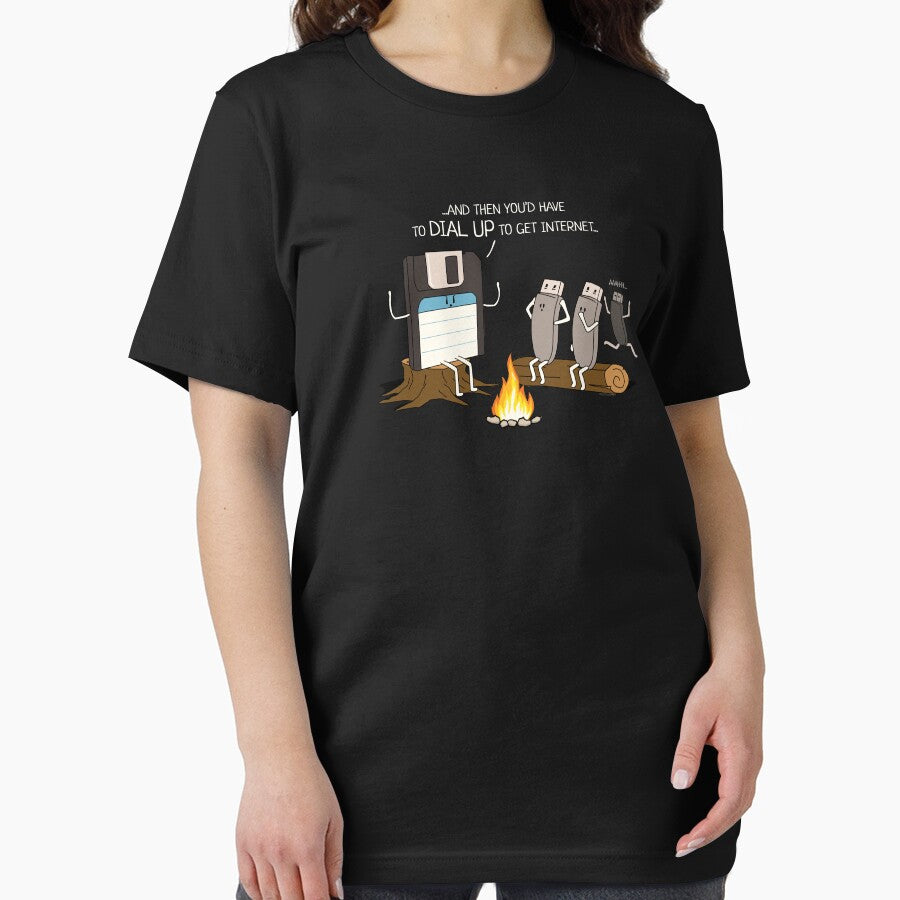 Campfire Tales of Dial Up Internet Funny Computer Nerd by Nerd Shizzle