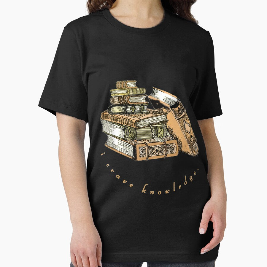 I Crave Knowledge Dark Academia Book Lover Greek Quote by Ritchie56 T-Shirts, Hoodie, Sweatshirt | BlankRebels.com (Image 2)