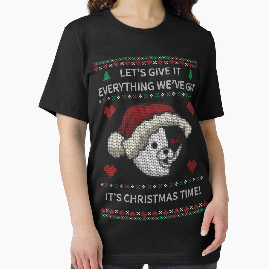Monokuma Ugly Christmas Sweater - Dangan by Nimazu T-Shirts, Hoodie, Sweatshirt | BlankRebels.com (Image 2)