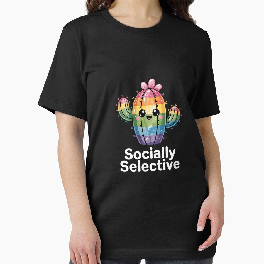 Socially Selective Funny Introvert Cactus by GasVille T-Shirts, Hoodie, Sweatshirt | BlankRebels.com (Image 2)