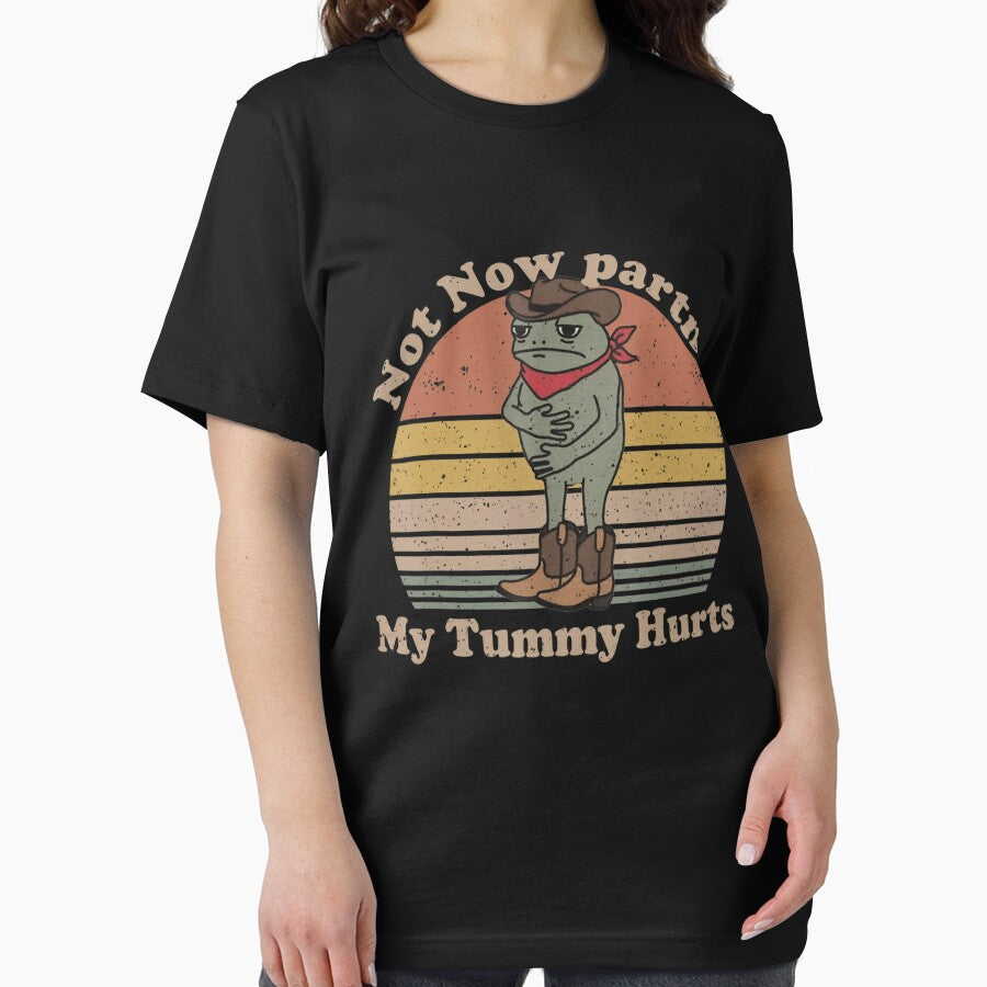 Not Now Partner My Tummy Hurts Cowboy Frog by DreamyNature T-Shirts, Hoodie, Sweatshirt | BlankRebels.com (Image 2)
