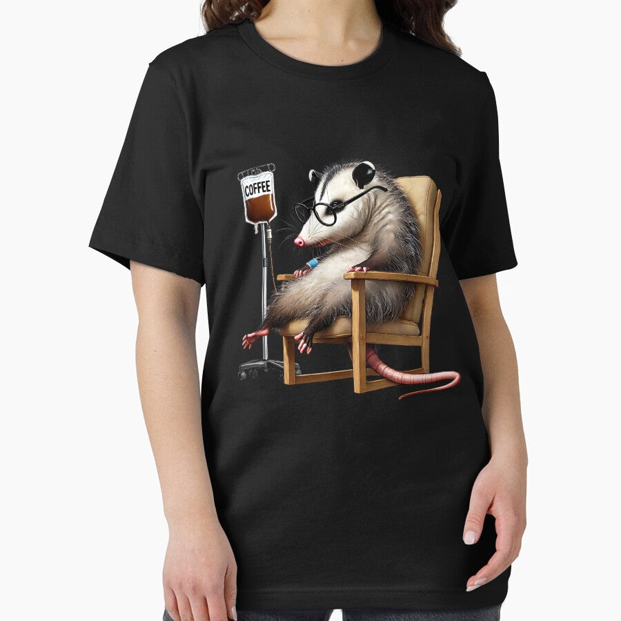 Funny Opossum IV Coffee Drink Animal Lover by Kimberley King Art  King Art T-Shirts, Hoodie, Sweatshirt (Image 2)