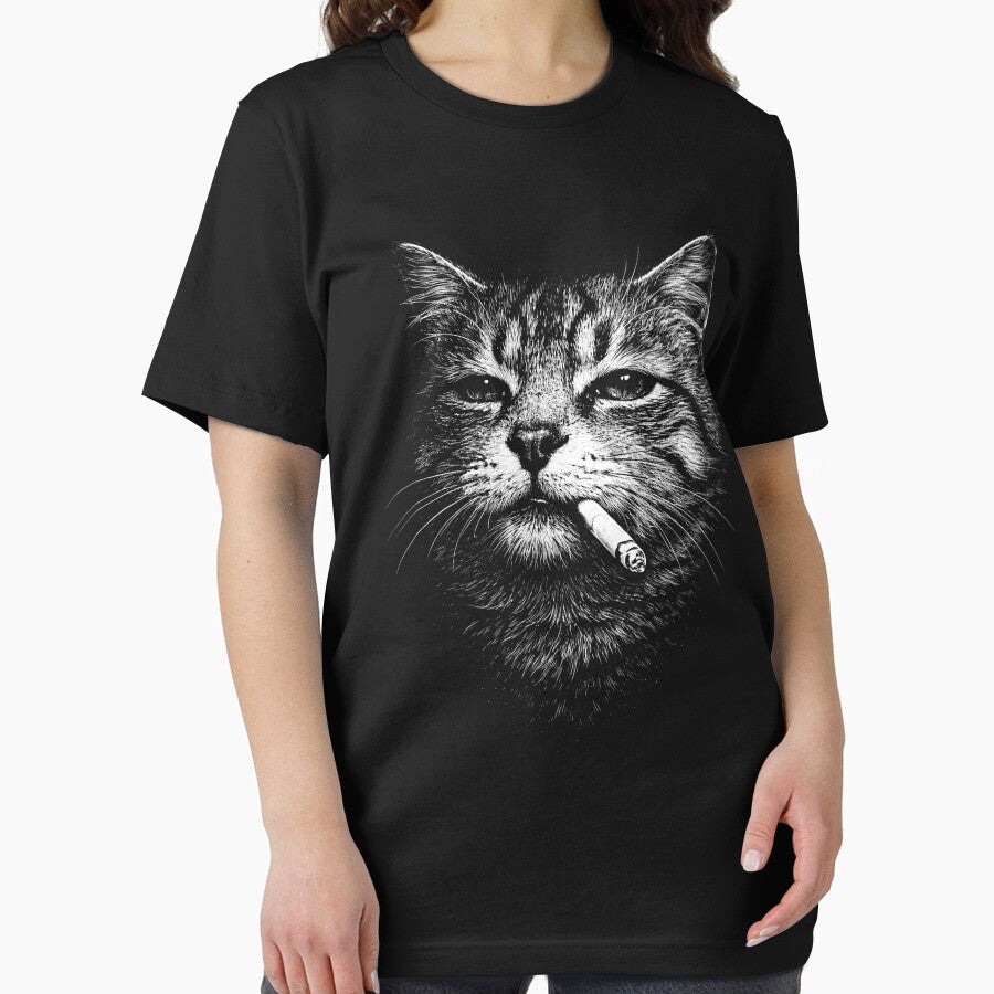 cat Smoking Cigarette Funny cat Meme by Kladhadredo T-Shirts, Hoodie, Sweatshirt | BlankRebels.com (Image 2)