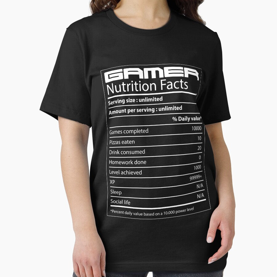 Gamer Nutrition Facts by ZINE07 T-Shirts, Hoodie, Sweatshirt | BlankRebels.com (Image 2)