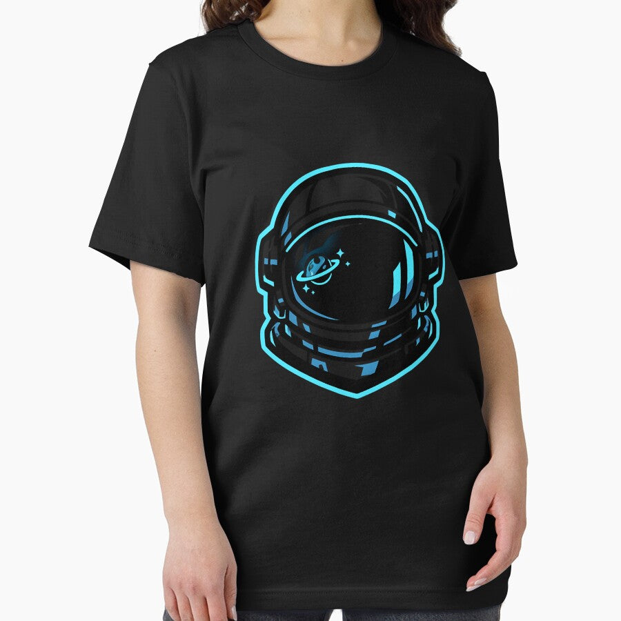 Space Helmet Badge – Minimal Astronaut Emblem by wait4signal T-Shirts, Hoodie, Sweatshirt | BlankRebels.com (Image 2)