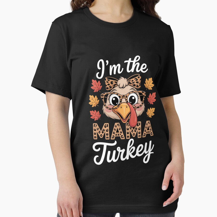 I'm the Mama Turkey Matching Family Thanksgiving by ConceptThena T-Shirts, Hoodie, Sweatshirt | BlankRebels.com (Image 2)