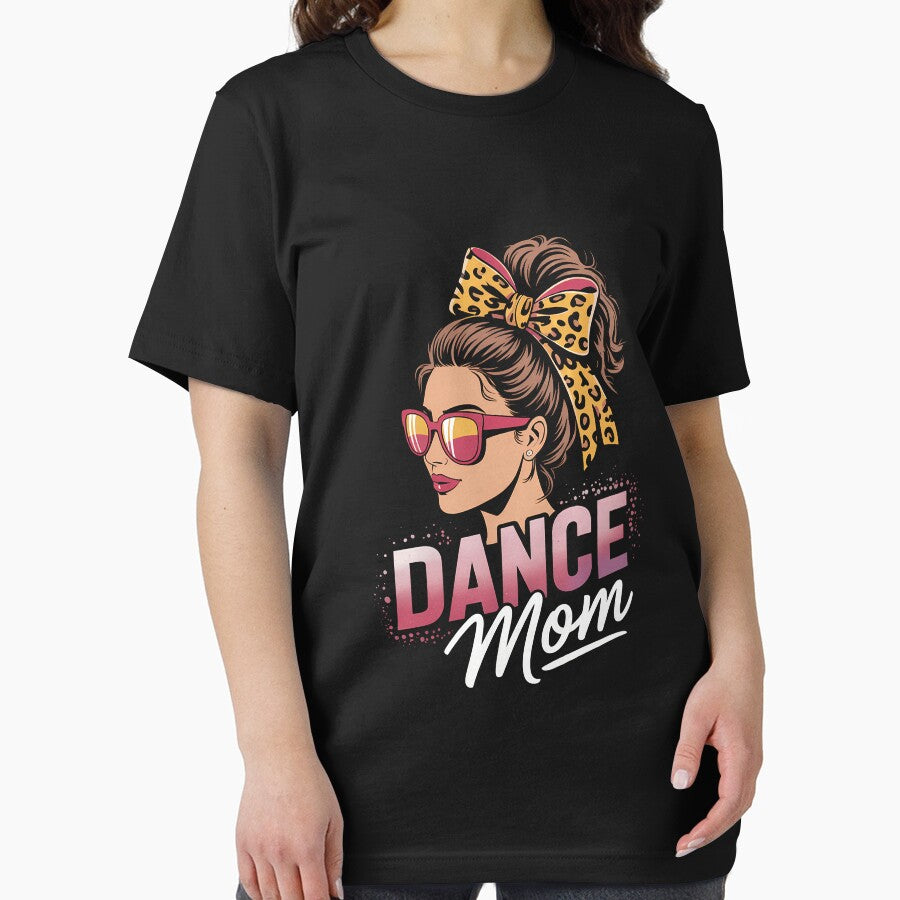 Dance Mom Leopard Messy Bun Bleached Women Mother's Day by Morphologiona T-Shirts, Hoodie, Sweatshirt (Image 2)