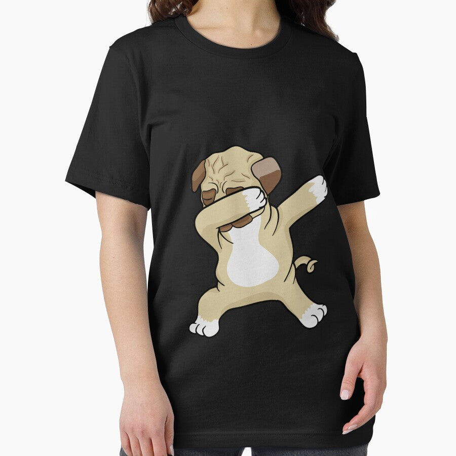 Cute Dabbing Pug Dog Owner Furbaby Pet Canine Animal Lover Breeder Dab by VollLaser T-Shirts, Hoodie, Sweatshirt (Image 2)
