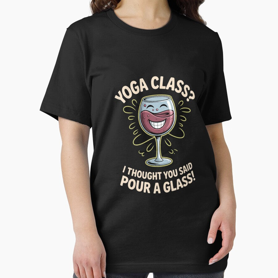 Yoga Class Pour a Glass Funny Wine Yoga by SnackPAC T-Shirts, Hoodie, Sweatshirt | BlankRebels.com (Image 2)