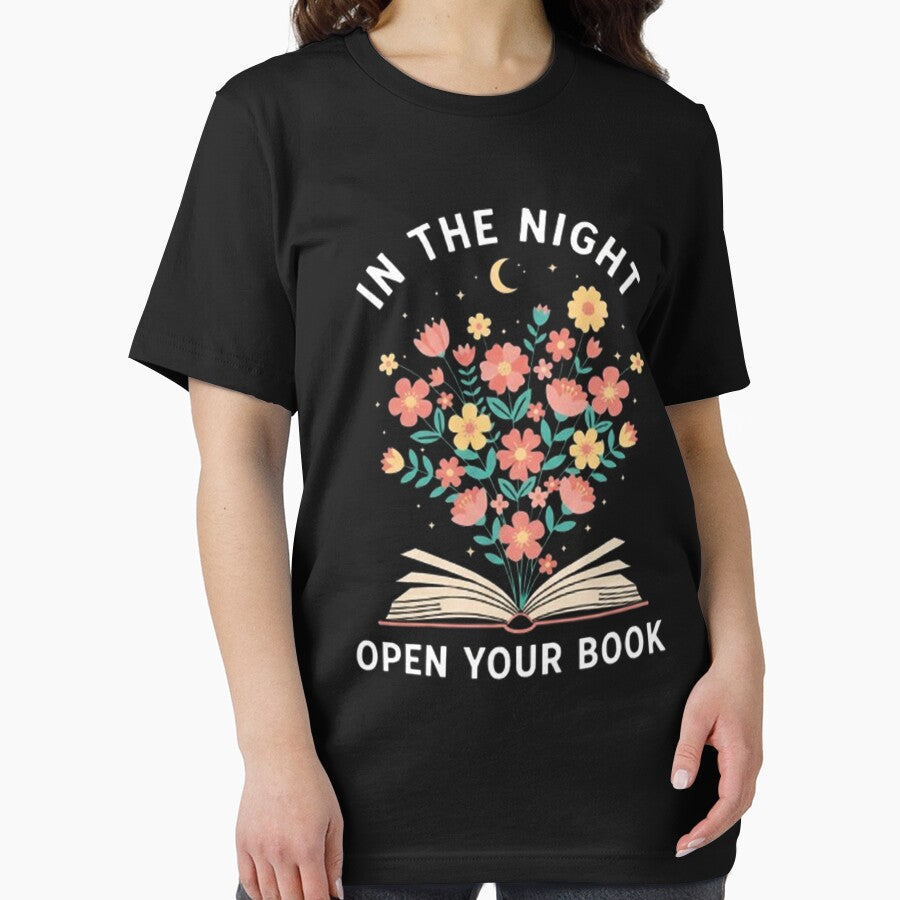 Open Book With Flowers by kreativa01 T-Shirts, Hoodie, Sweatshirt | BlankRebels.com (Image 2)