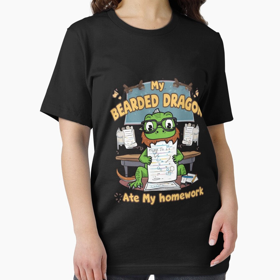 funny drawing of Bearded Dragon Ate My Homework Funny Shirt by shop43 Hoodie, Sweatshirt | BlankRebels.com (Image 2)