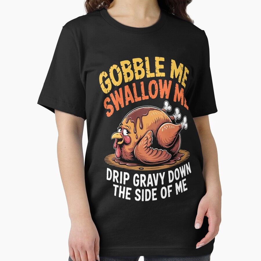 Turkey Day Gobble Swallow Me Fun Thanksgiving by MangoFit T-Shirts, Hoodie, Sweatshirt | BlankRebels.com (Image 2)