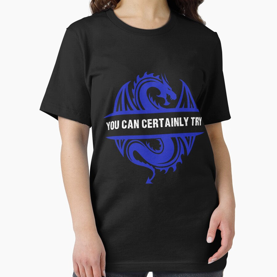 You Can Certainly Try - Vintage Blue Dragon by SuperUberLame T-Shirts, Hoodie, Sweatshirt | BlankRebels.com (Image 2)