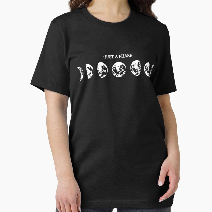 Just a phase T-shirt, Moon phases shirt, Lunar phase shirt, Moon graphic shirt, Boho shirt, Boho hoodie by... (Image 2)