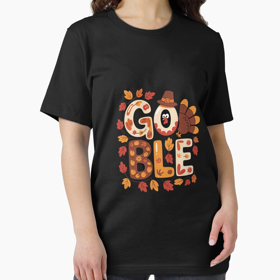 Gobble Turkey Cute Happy Thanksgiving Day T-Shirts, Hoodie, Sweatshirt
