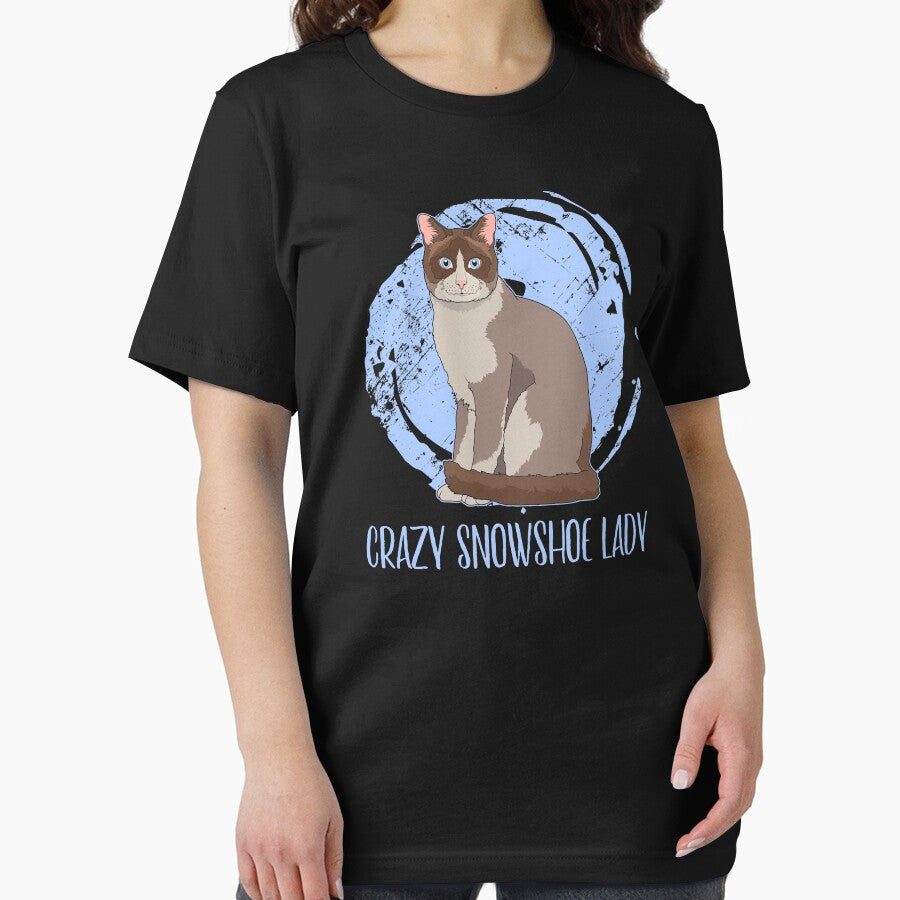 Crazy Snowshoe Lady Quote Cat Breed Pet Lover print by jakehughes2015 T-Shirts, Hoodie, Sweatshirt (Image 2)