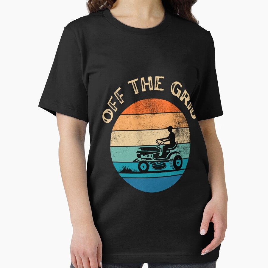 Off The Grid - Lawnmower Sunset by CrystalJet T-Shirts, Hoodie, Sweatshirt | BlankRebels.com (Image 2)