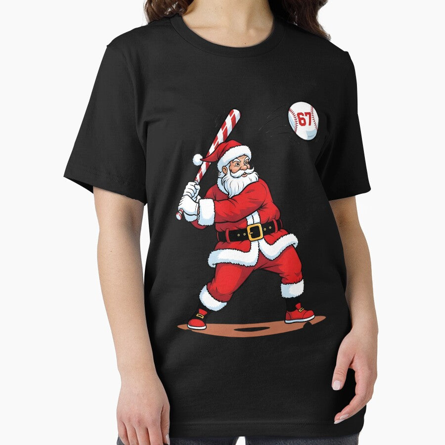 Christmas Baseball Player Santa Funny Xmas by BakeryDozen T-Shirts, Hoodie, Sweatshirt | BlankRebels.com (Image 2)