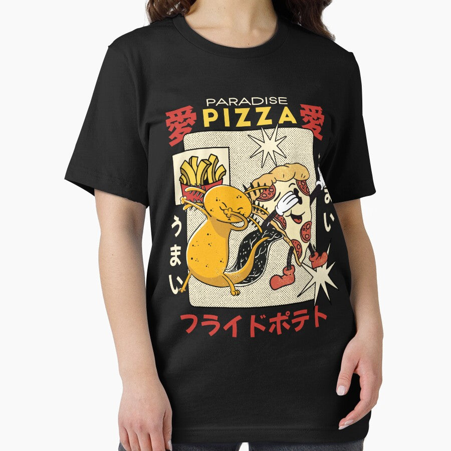 Kawaii Axolotl Pizza Dabbing Retro Aesthetic Japanese Anime by MrEddie10 T-Shirts, Hoodie, Sweatshirt (Image 2)